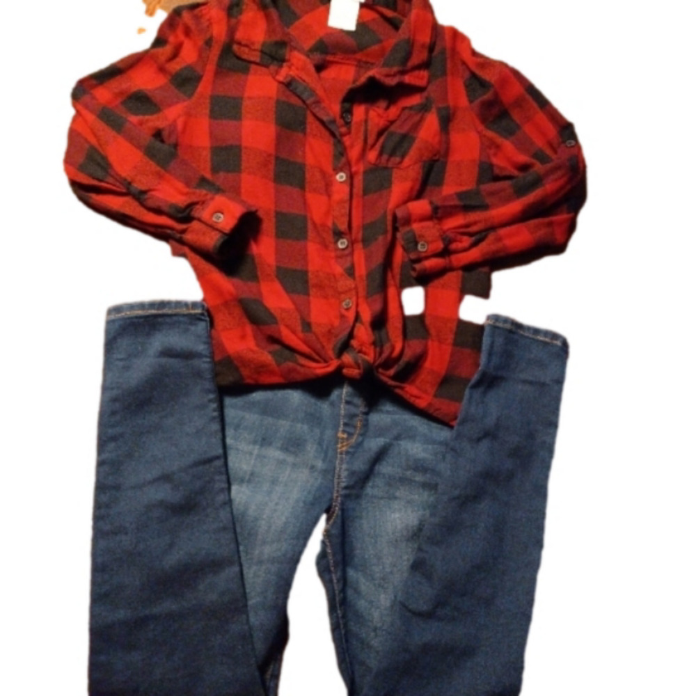 Levi' &Tommy Bahama flannel long sleeve,  size 12